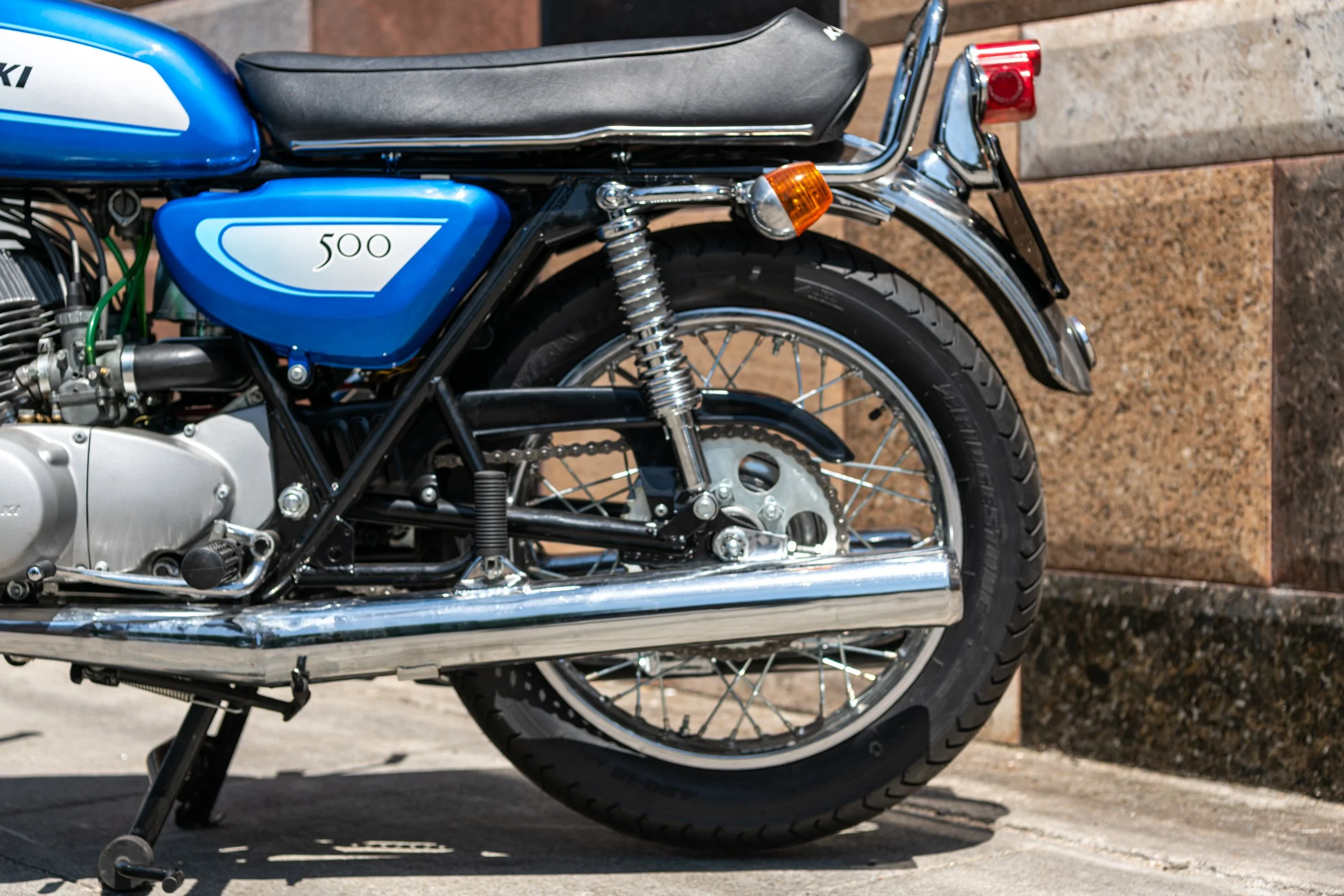 1971 Kawasaki 500 Mach III H1A D284 — Bello Moto SF